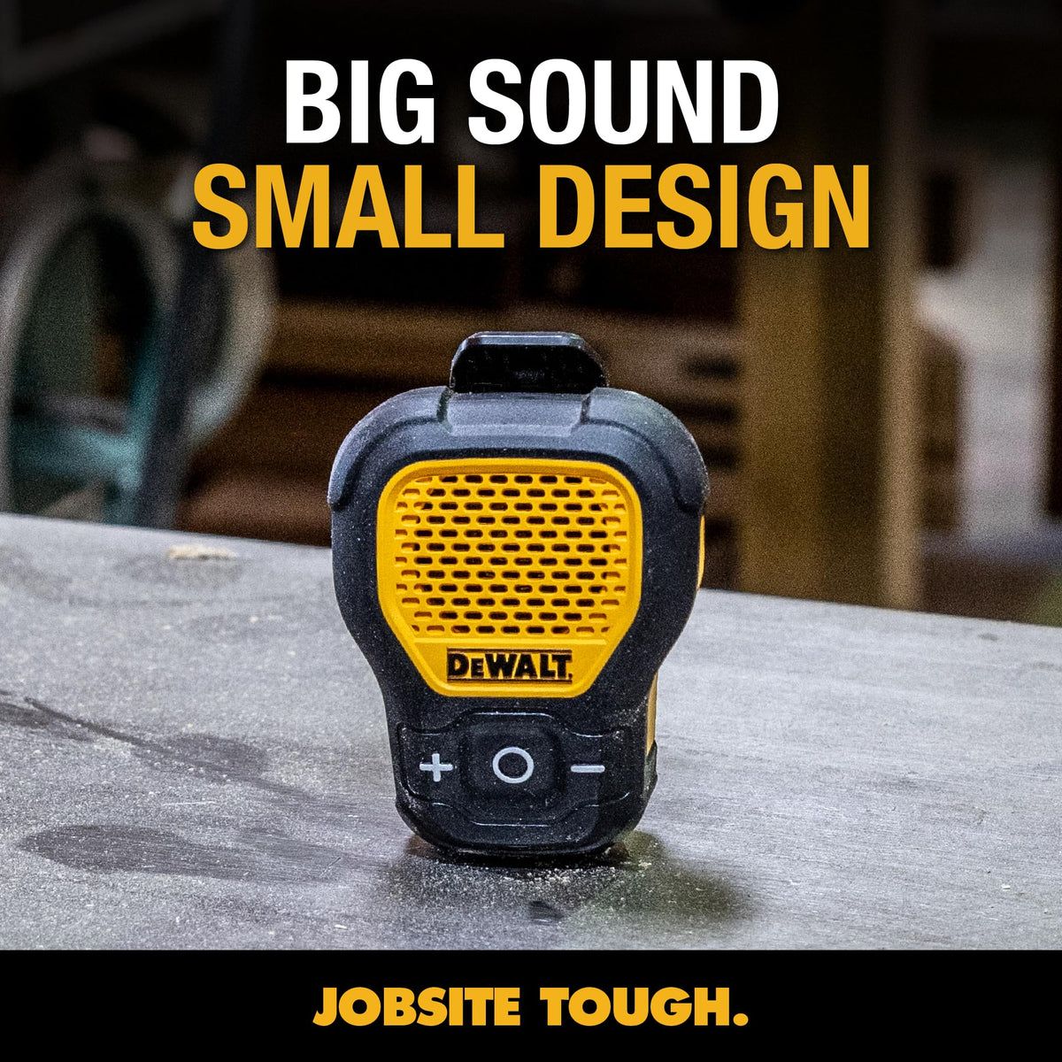 DEWALT built-in mic enables hands-free calls while you work