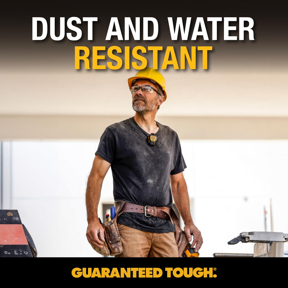 DEWALT wearable speaker delivers hands-free calls and music in busy environments