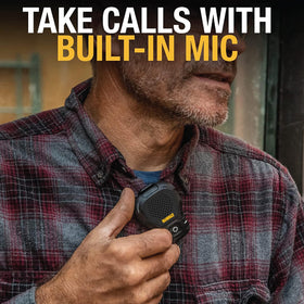 DEWALT IP56 dust and water resistance in a rugged jobsite speaker