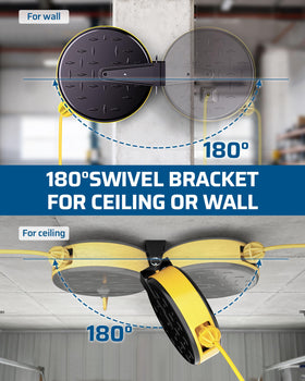 DEWENWILS close-up of 16/3 SJTW cord highlighting durability and weather resistance