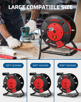 DEWENWILS in-use in garage powering multiple tools for convenient on-site power benefit