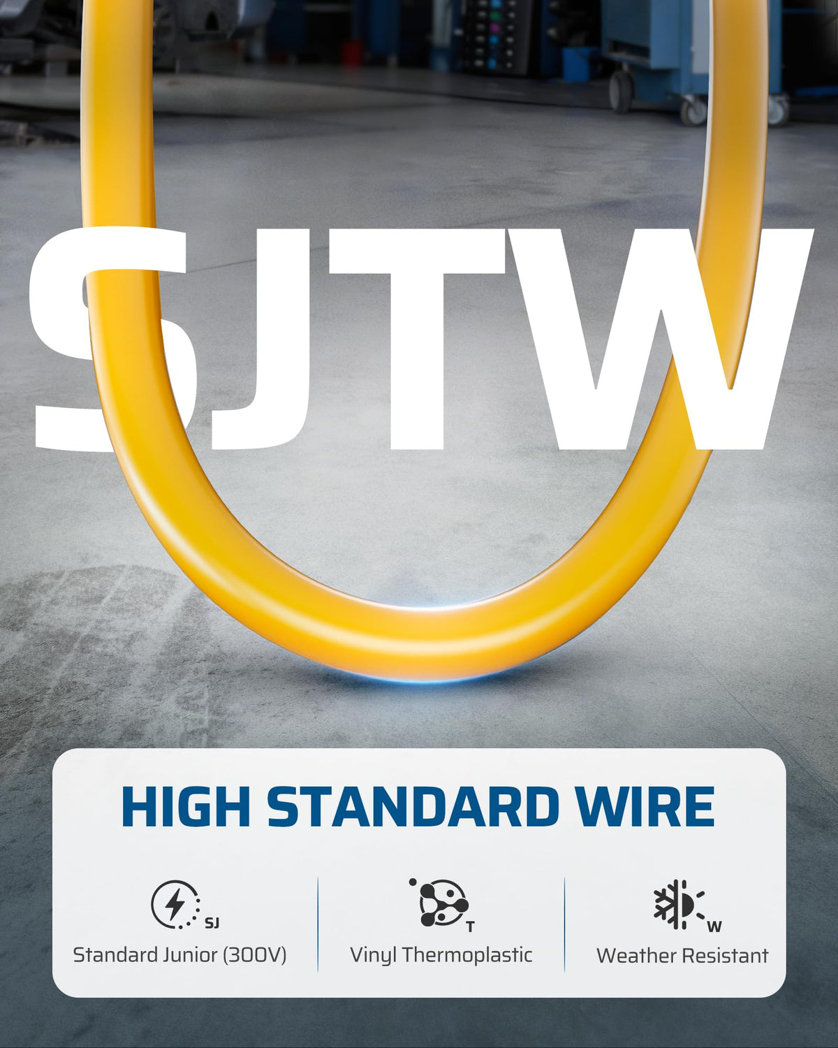 DEWENWILS triple grounded outlets pigtail powering multiple tools simultaneously
