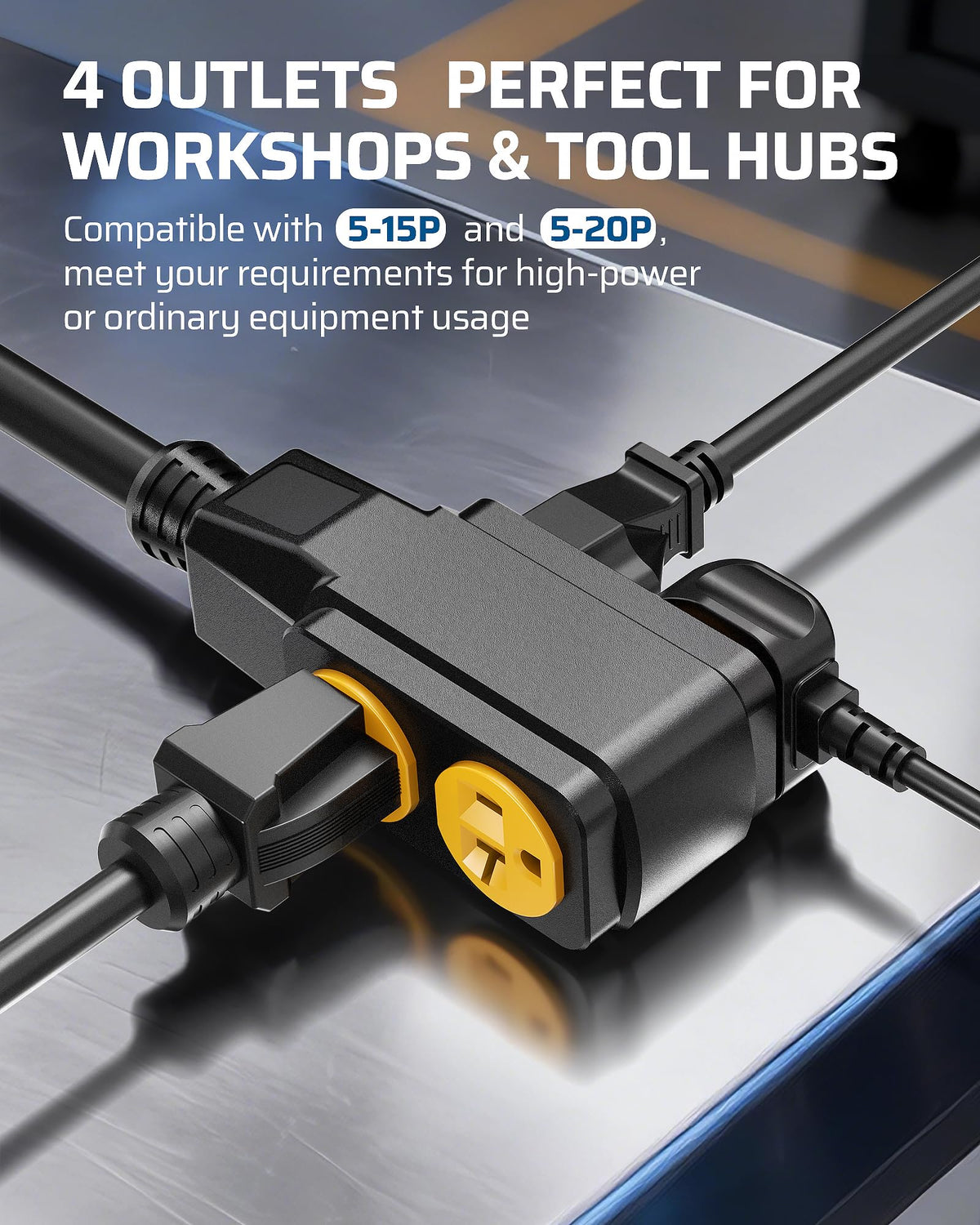 DEWENWILS 20A circuit breaker protects against overloads during heavy tool use
