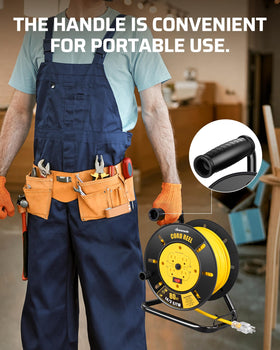 DEWENWILS easy wind crank handle for fast rewinding.