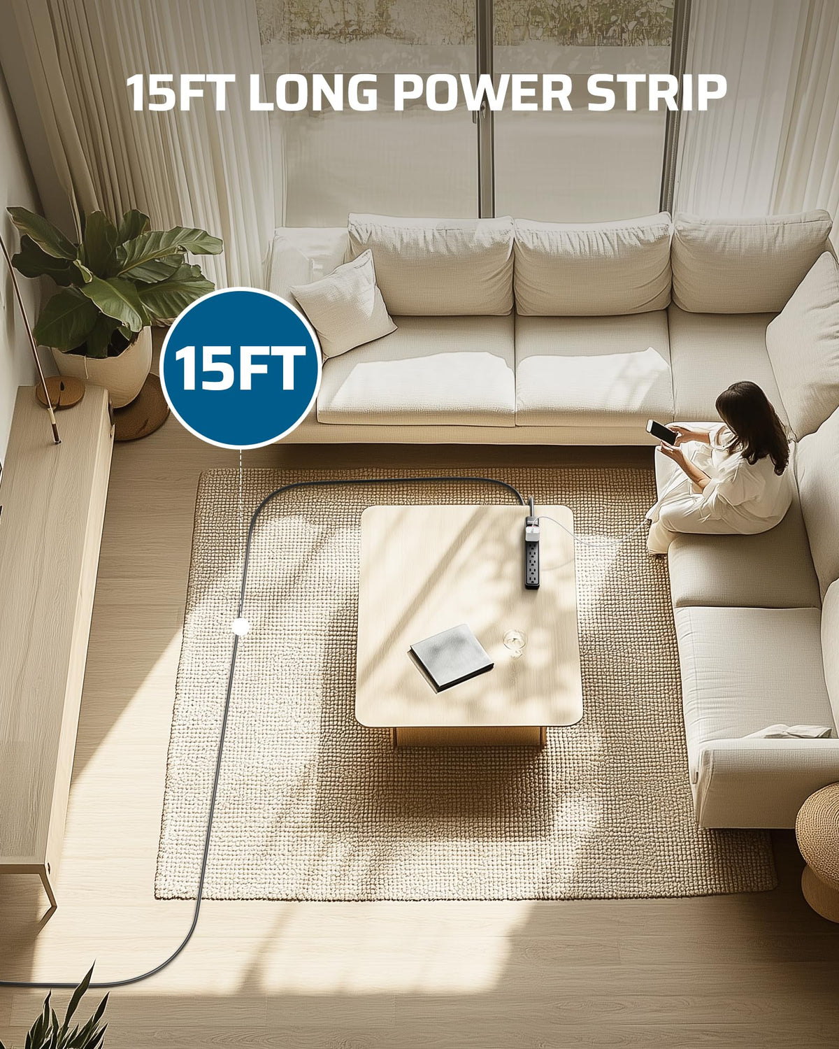 DEWENWILS four-pack provides extra strips for rooms and desks