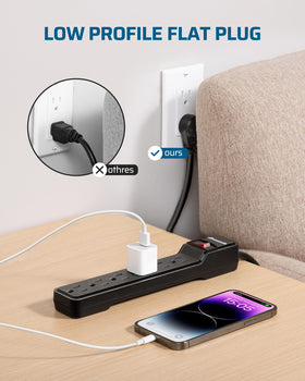 DEWENWILS wall-mount-ready strip for neat, secure placement