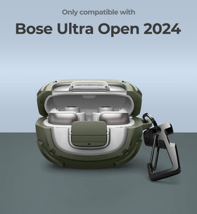 Dexnor case shows rugged carabiner and keyring for easy carry.