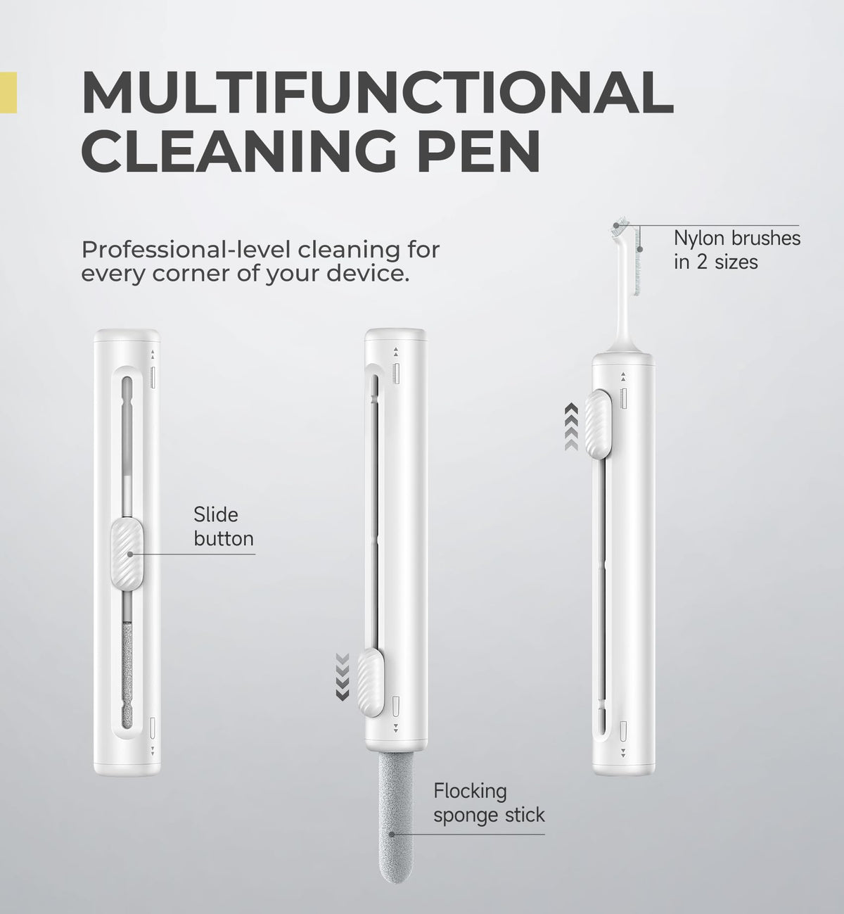 Adhesive top securement and T-shaped tool simplify removal.