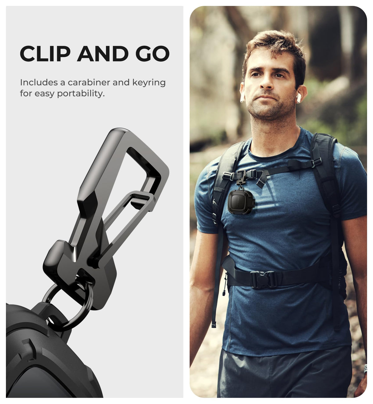 Easy snap-on design fits Buds without obstructing indicators