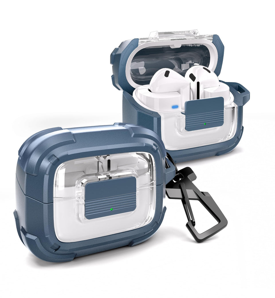 Dexnor rugged bumper case for Buds3 FE with locking latch for secure travel