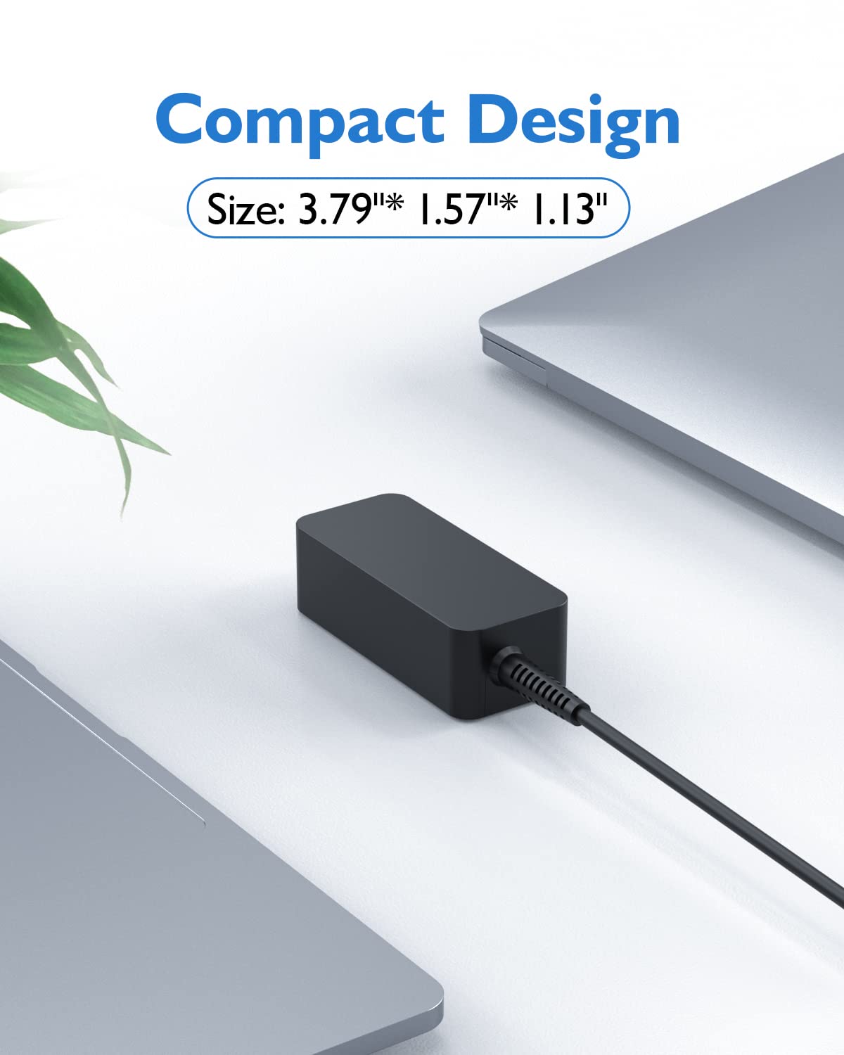 Dexpt 19V 2.37A 45W output label confirms fast, safe laptop charging.