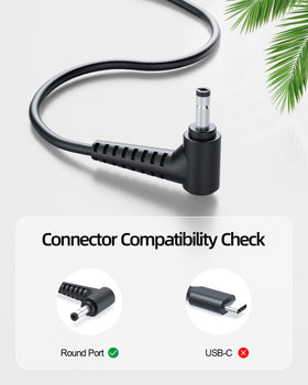 Dexpt 45W AC charger for Lenovo N42 models ensuring reliable home charging