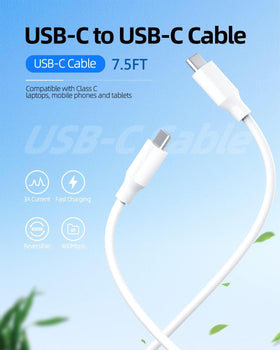 Dexpt 65W GaN Charger USB-C ports powering laptop, phone, tablet