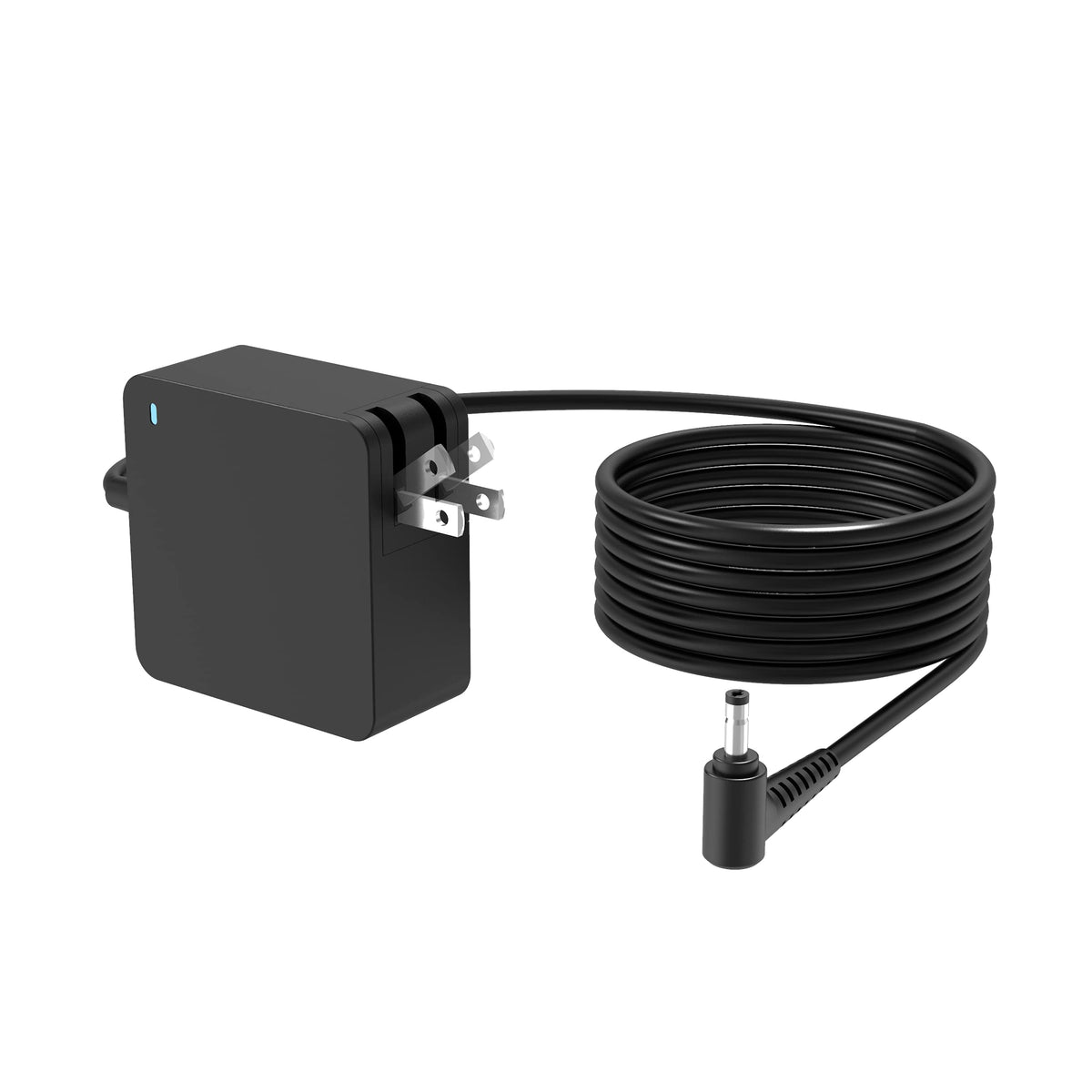 Dexpt 65W Lenovo Ideapad charger front view, compact and dependable.