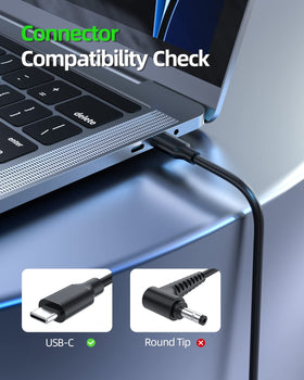 Dexpt charger supports Asus Chromebooks for on-the-go use.