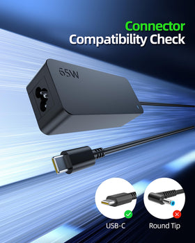 Dexpt 65W USB-C charger for HP ZBook Firefly 16-inch G9/G11 provides reliable on-site power.