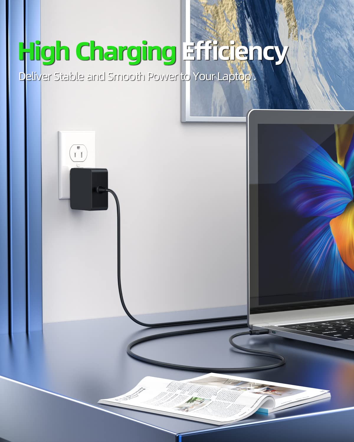 Dexpt charger in travel context provides reliable power.