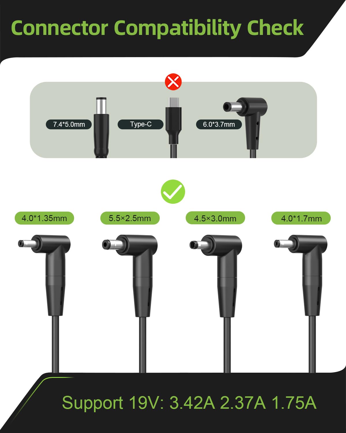Dexpt charger with LED indicator showing charging status