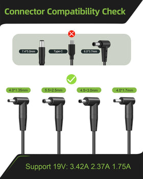 Dexpt charger with LED indicator showing charging status