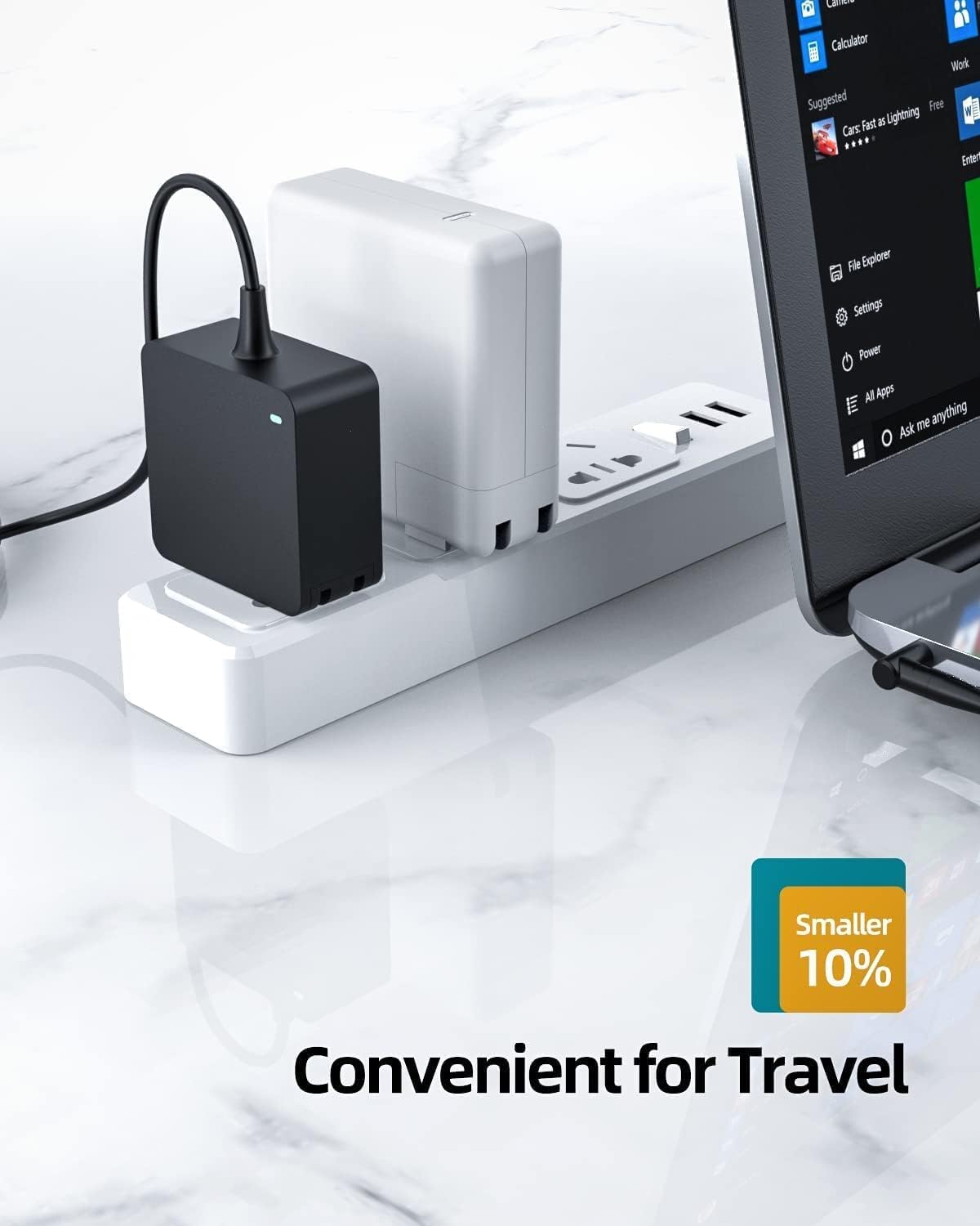Dexpt charger package includes four detachable tips for different Asus models