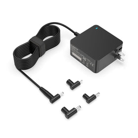 Dexpt round-port charger powering Asus Vivobook and Zenbook devices reliably