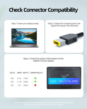 Dexpt adapter label with output specs for clear verification and safe matching