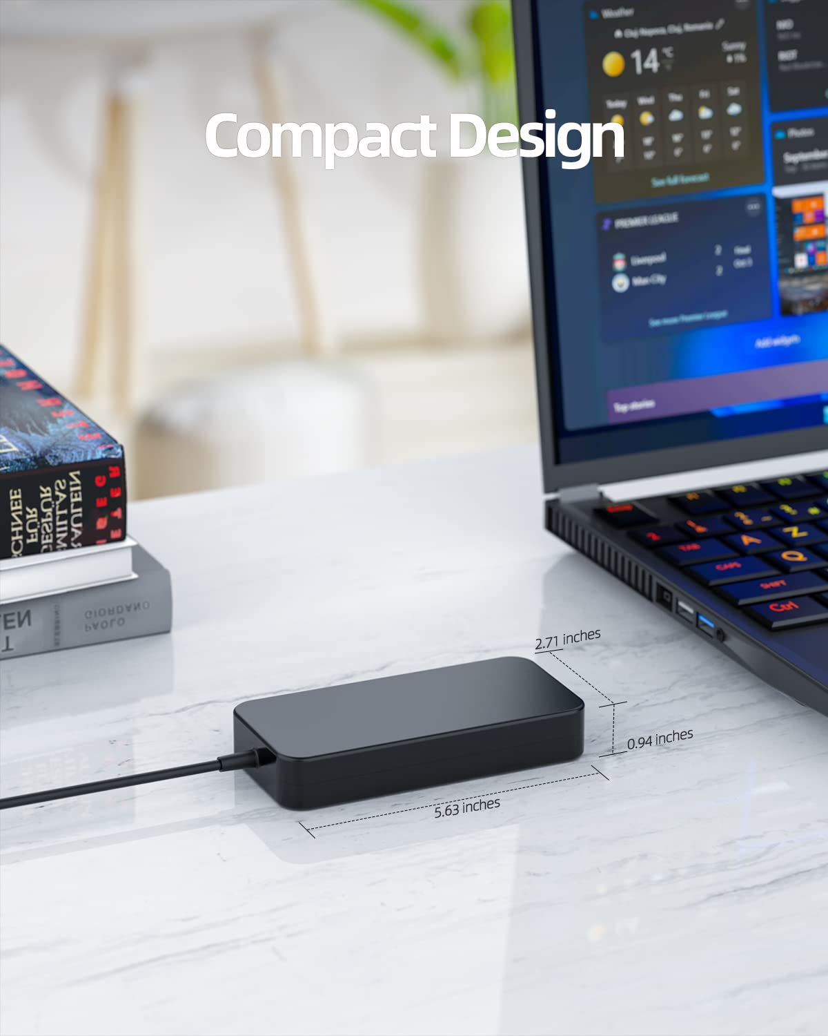 Dexpt powering Acer Nitro laptop in use for uninterrupted gaming or work sessions