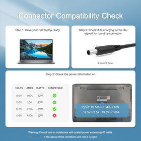 Dexpt LED indicator on adapter shows charging status at a glance.
