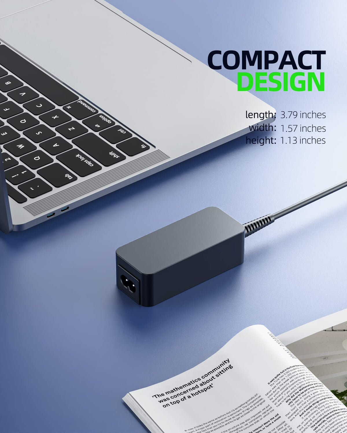 Dexpt charger output cable and plug illustrating compatible power delivery.