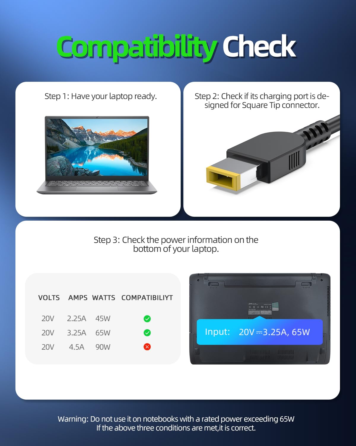 Dexpt UL-certified safety for reliable Lenovo charging