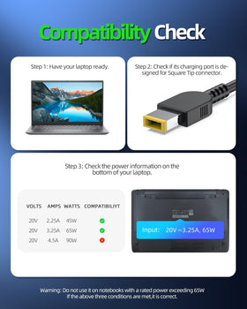 Dexpt UL-certified safety for reliable Lenovo charging