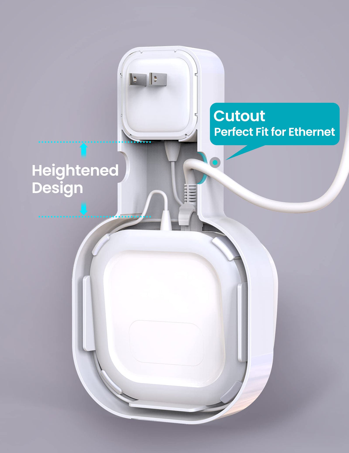DG-Direct cable-management design hides excess cable for a cleaner workspace.