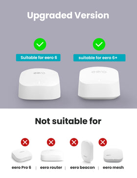 DG-Direct outlet-mount keeps eero plug flush and cables neatly organized.