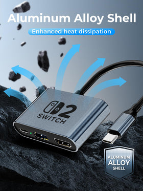 DGBOSEN HDMI connected to TV showing crisp 4K display benefit