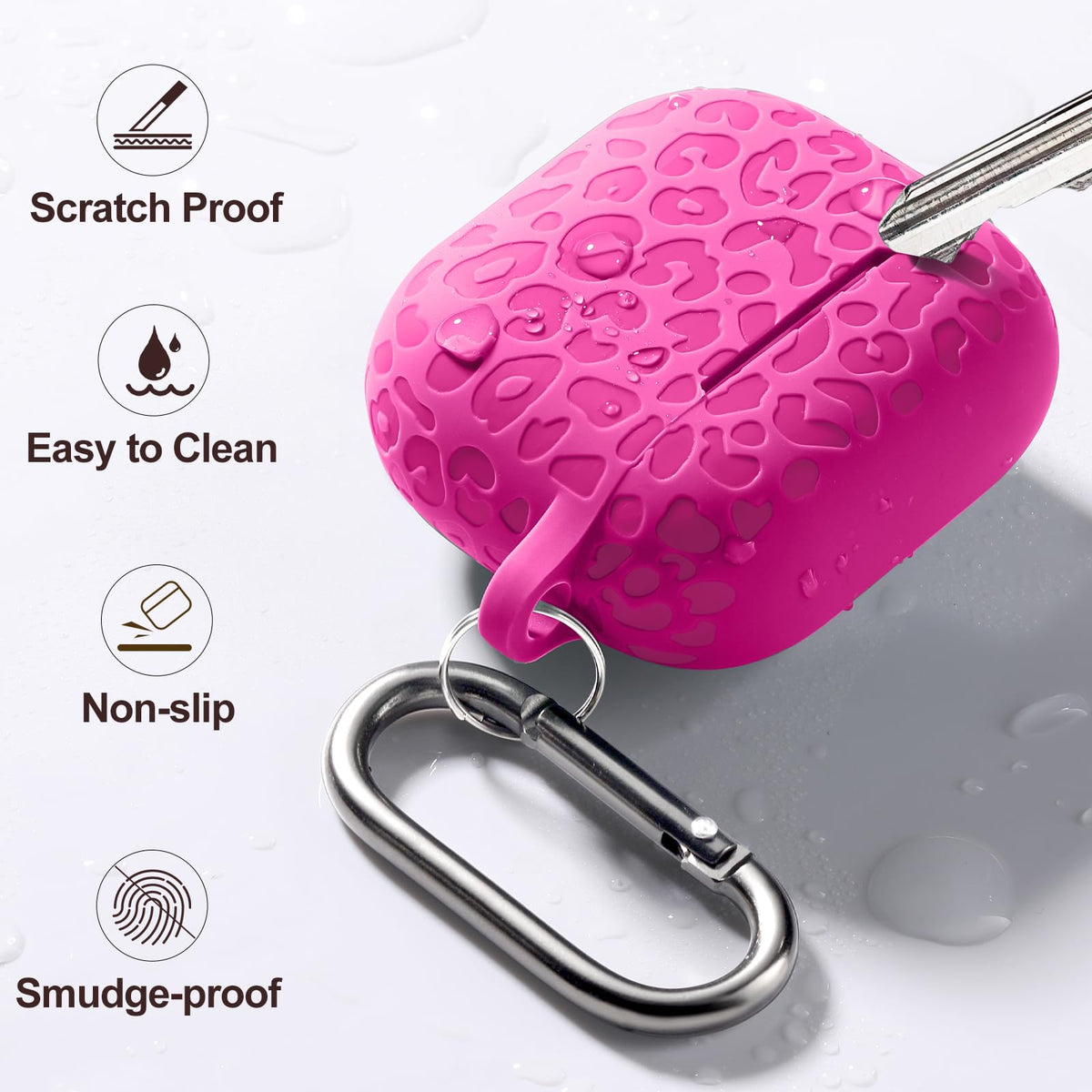 DGege Leopard AirPods 4 case protects against drops and dust