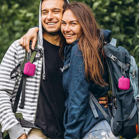 DGege AirPods 4 case with anti-lost keychain attachment