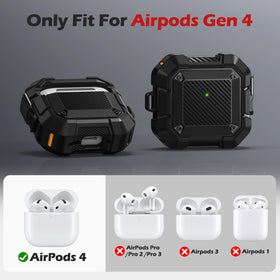 DGege AirPods 4 Case anti-lost keychain helps secure earbuds on the go