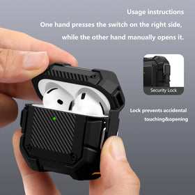 DGege AirPods 4 Case carbon texture adds premium grip and style