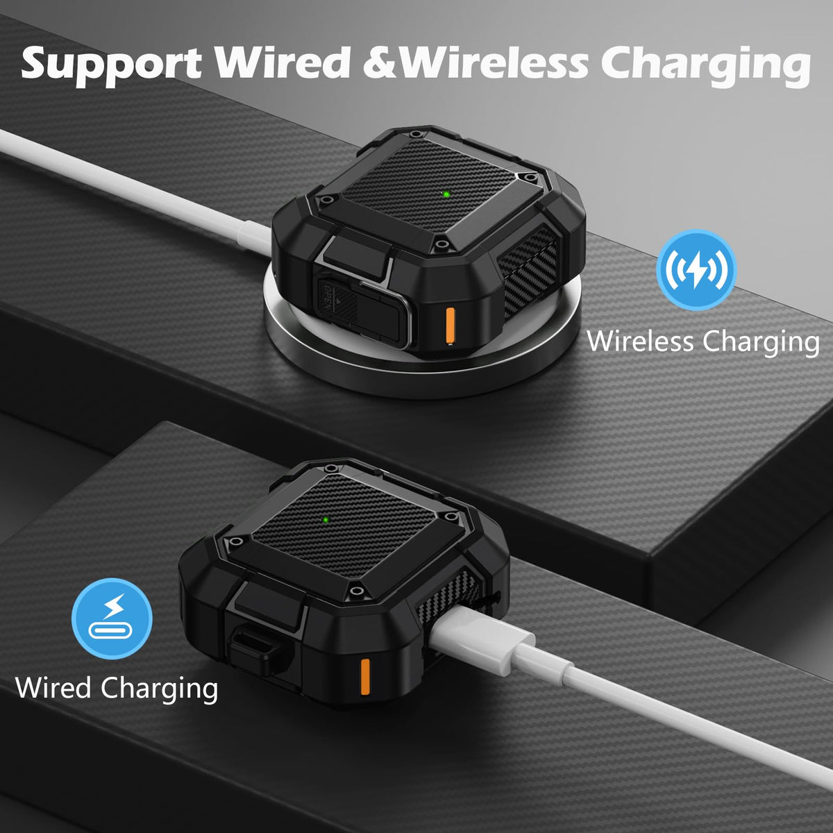 DGege AirPods 4 Case precise cutouts keep charging and audio access seamless