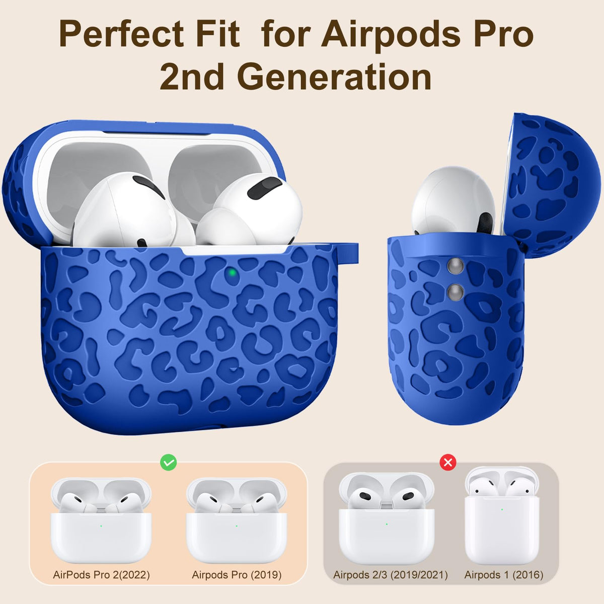 DGege full-body silicone AirPods Pro 2 case offers comprehensive protection