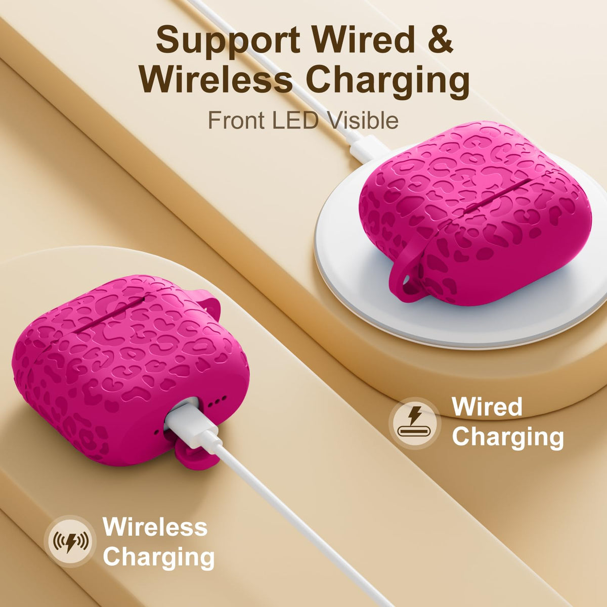 DGege AirPods 4 case side view showing durable soft silicone grip