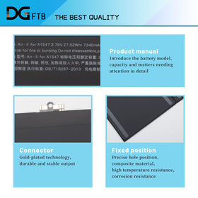 DGFTB air2 battery back view showing compact design for easy install.