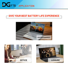 DGTECH 77+ on a workstation with laptop, showing reliable extended runtime