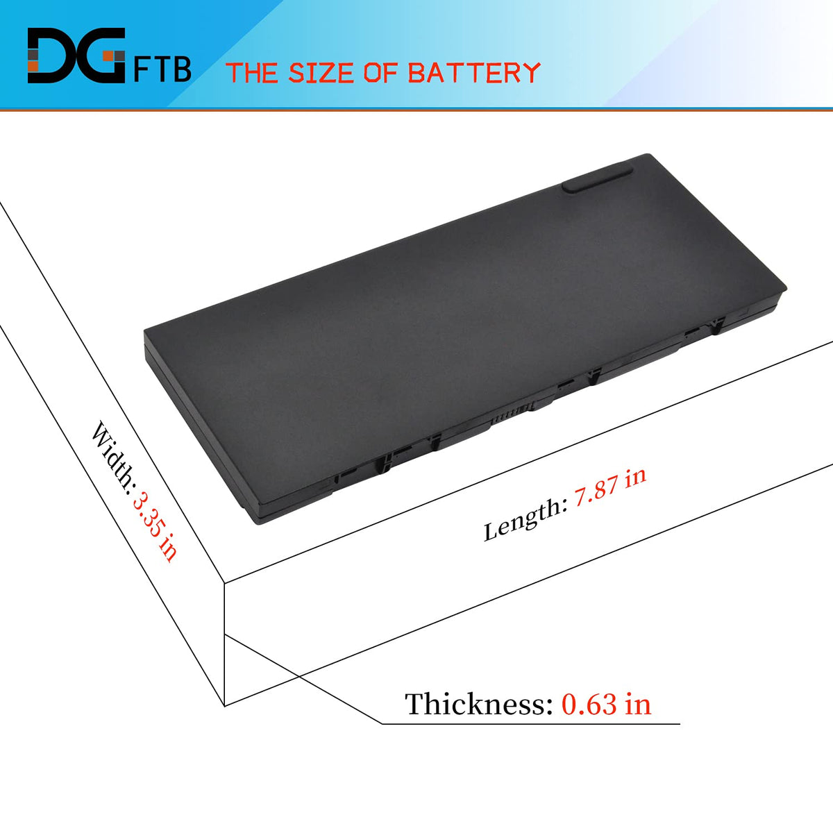 DGTECH 77+ terminal and connector detail, demonstrating secure laptop connection