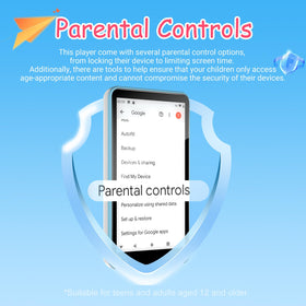 dgtenk mp3 player 4-inch touchscreen for simple navigation