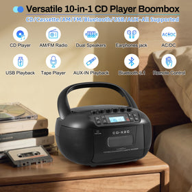 DGXWLLW Bluetooth antenna and USB port enable wireless streaming and direct USB playback.