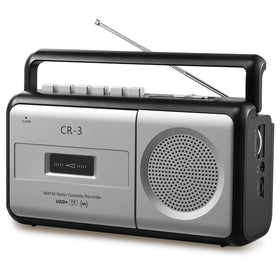 DGXWLLW front panel showing cassette door and clear controls for easy playback