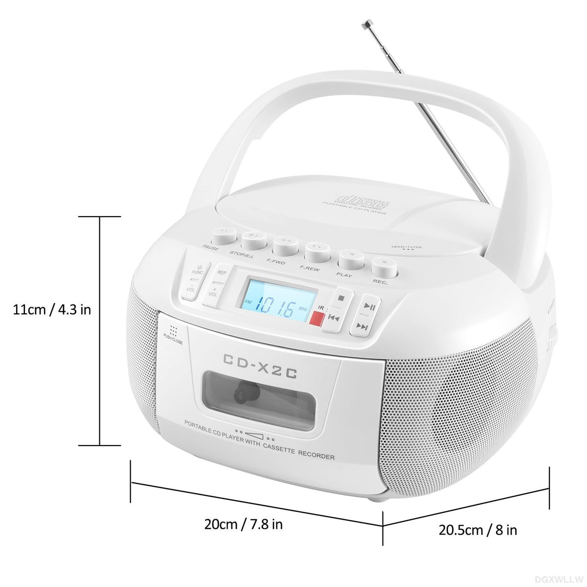 DGXWLLW in an outdoor setting illustrating battery-powered listening