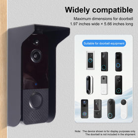 dgyezhao doorbell rain cover close-up: blocks rain while preserving video clarity