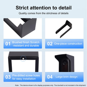 dgyezhao easy installation note: fits doorbells up to 1.97 inches wide